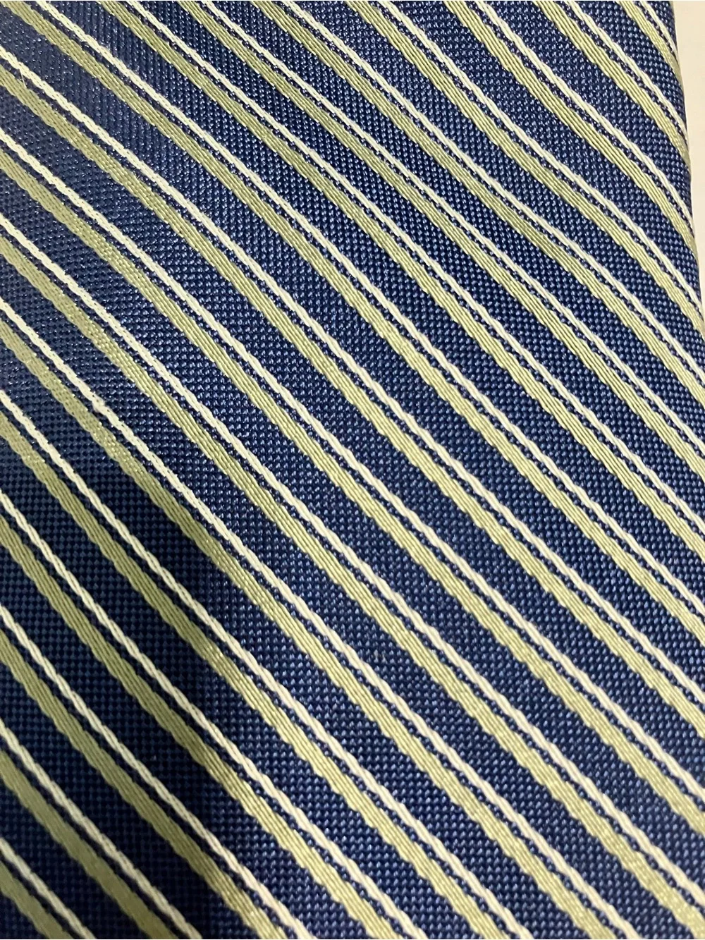 Classic Saddlebred Navy and Light Blue XL Striped Men’s Tie